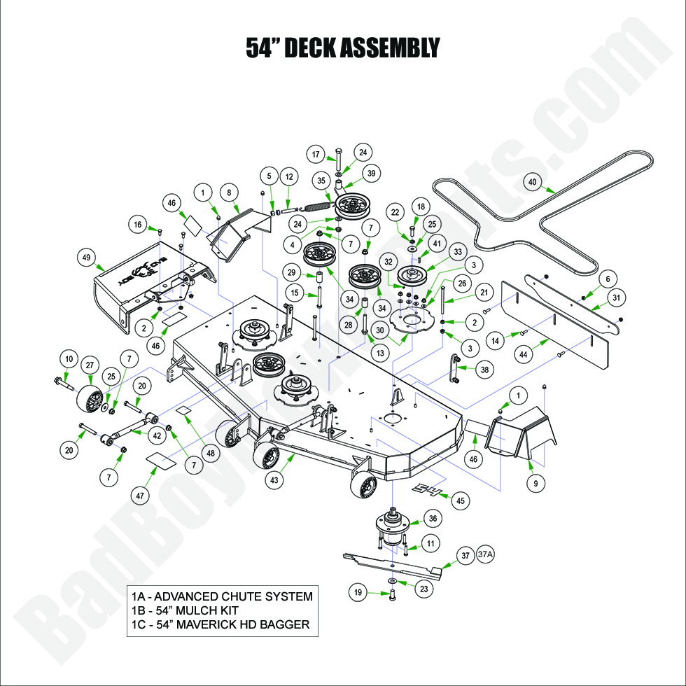2024 Maverick HD 54" Deck Assembly